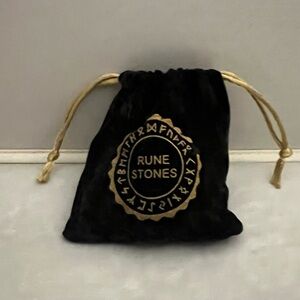 Rune Stone Set includes 25 black polished stones